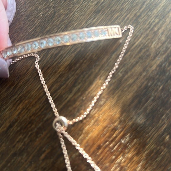 Michael Kors rose, gold, watch, and bracelet set with crystals.NWT . - Picture 7 of 8